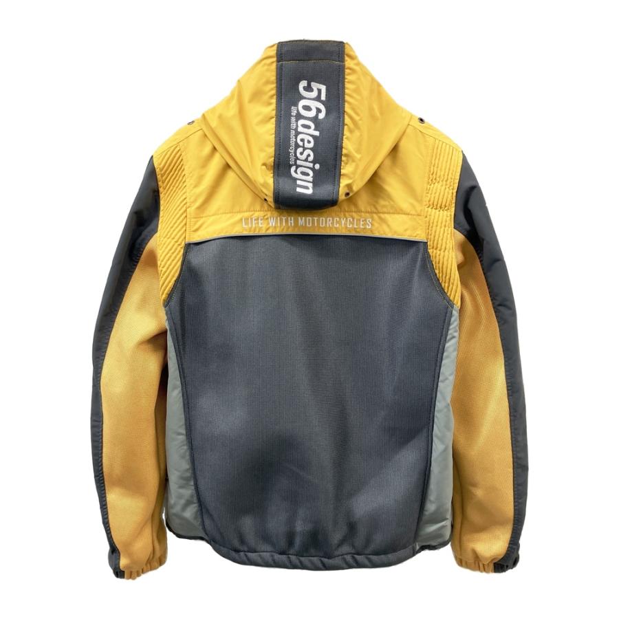 56design 56デザイン PJ-0506 フルメッシュジャケット イエロー系 L