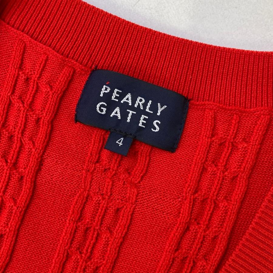 PEARLY GATES パーリーゲイツ Vネック ニットベスト アーガイル柄