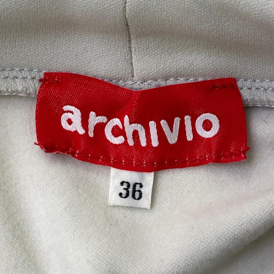 ARCHIVIO アルチビオ 裏起毛 長袖Tシャツ プルオーバー グレー系 36