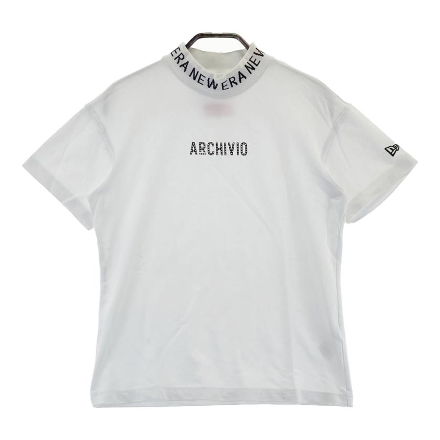 ARCHIVIO アルチビオ ×NEW ERA モックネック 半袖Tシャツ ホワイト系