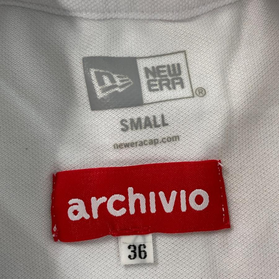 ARCHIVIO アルチビオ ×NEW ERA モックネック 半袖Tシャツ ホワイト系