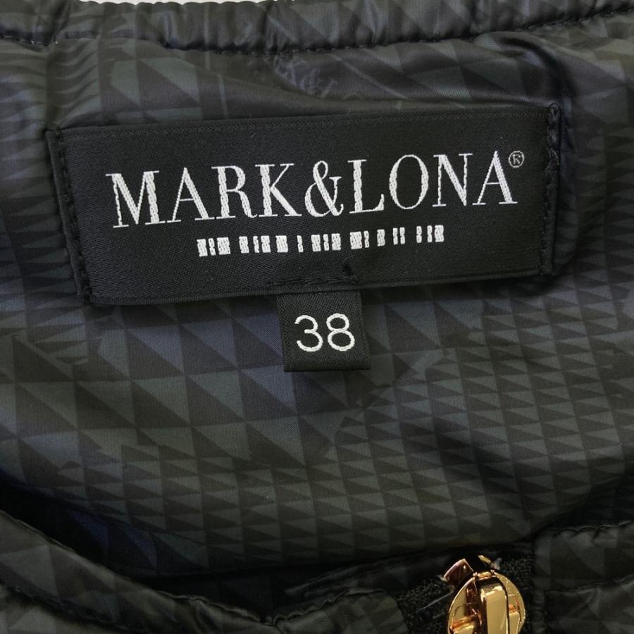 MARK&LONA マークアンドロナ ;2025年モデル ダウン ジップベスト 総柄