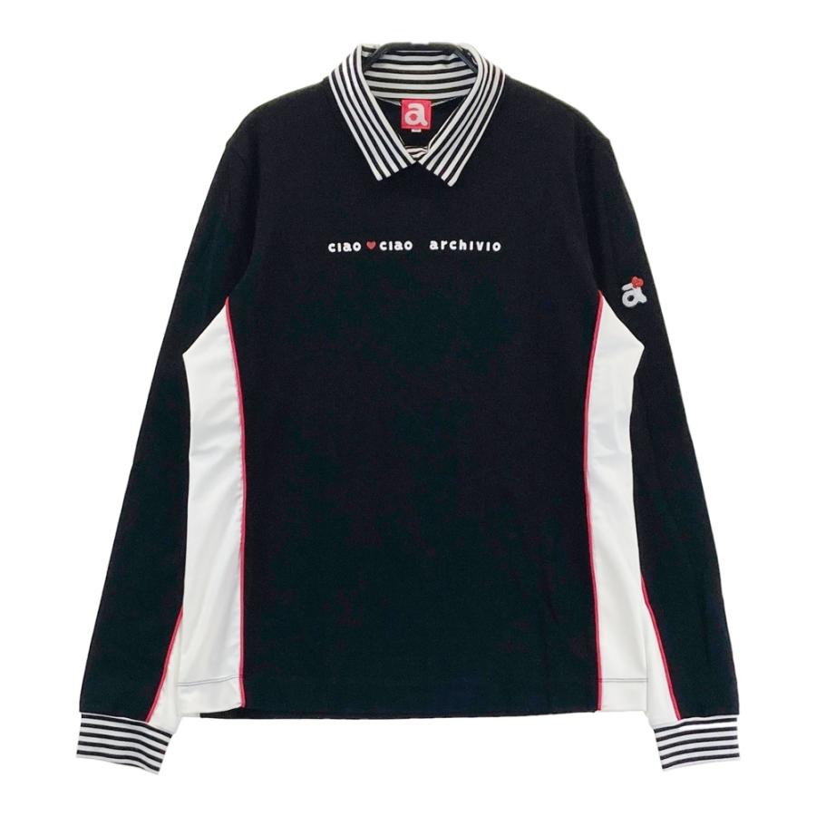 サイズ：40 ARCHIVIO アルチビオ  長袖ハイネックTシャツ  ブラック系 [240101429779] ゴルフウェア レディース ストスト archivio（アルチビオ） ハイネック 長袖Tシャツ ブラック系 40 ゴルフ