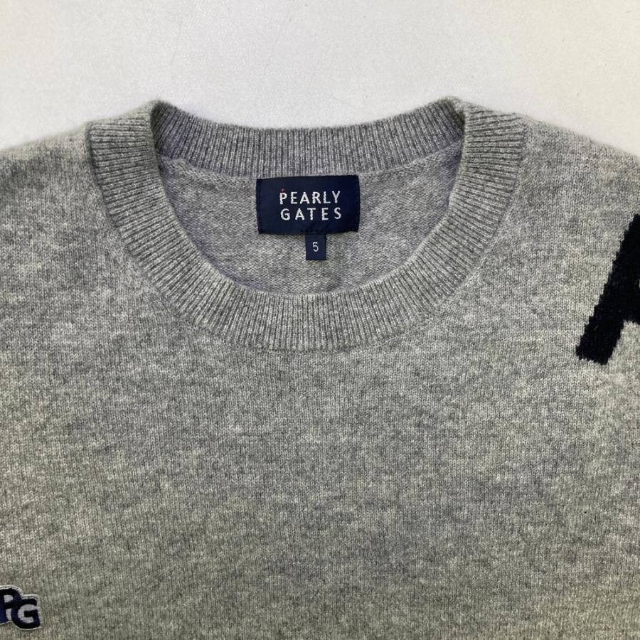 PEARLY GATES パーリーゲイツ 2024年 カシミヤ ニットセーター  グレー系 5 ゴルフウェア メンズ_2