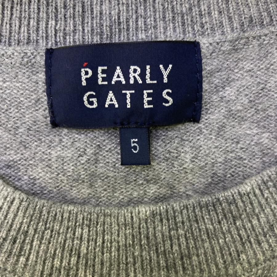 PEARLY GATES パーリーゲイツ 2024年 カシミヤ ニットセーター  グレー系 5 ゴルフウェア メンズ_4