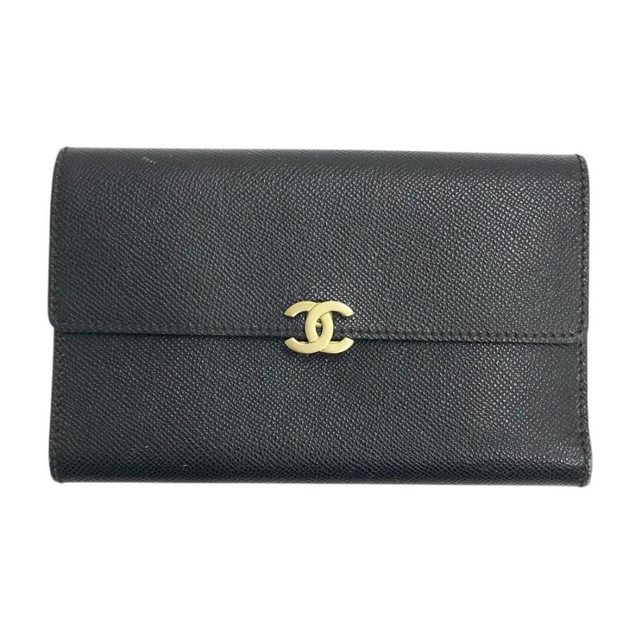 CHANEL シャネル 三つ折り ロングウォレット 長財布 ココマーク