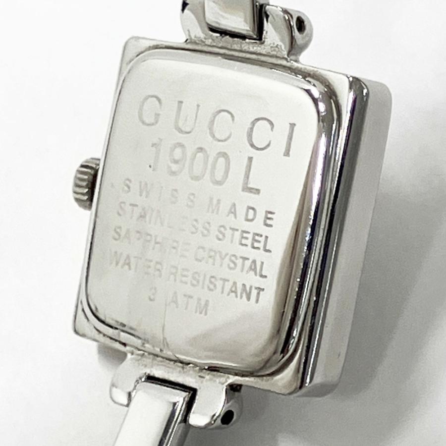 GUCCI グッチ 1900L スクエアフェイス 腕時計 シルバー系 : ブランド