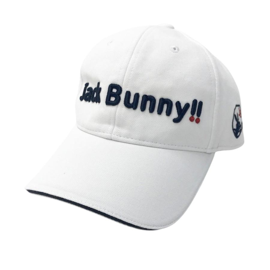 ゴルフウェア バニー ジャック ホワイトジャケット、中古キャップセット 新品JACKBUNNY キャップ 【定番】キャップ 夏 春 メンズウェア