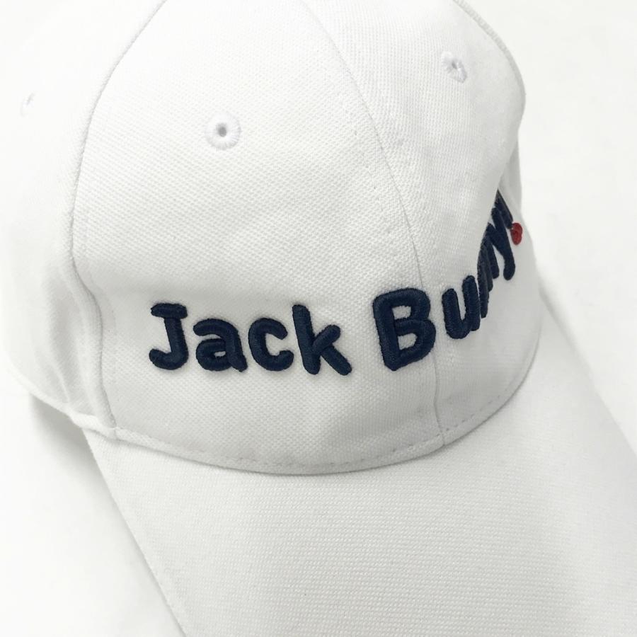 新品JACKBUNNY ホワイトジャケット、中古キャップセット JACK BUNNY ジャックバニー キャップ ホワイト系 FR ゴルフウェア