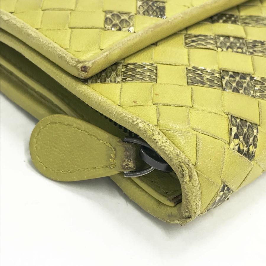 BOTTEGA VENETA ボッテガ ヴェネタ 長財布 イントレチャート パイソン