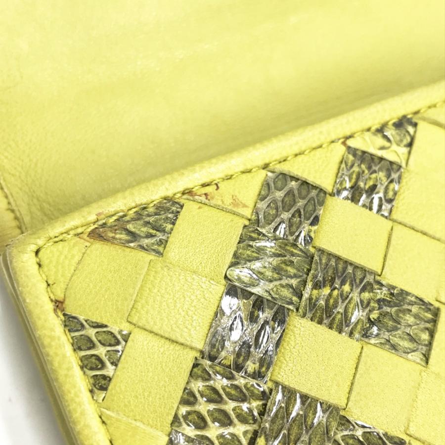 BOTTEGA VENETA ボッテガ ヴェネタ 長財布 イントレチャート パイソン