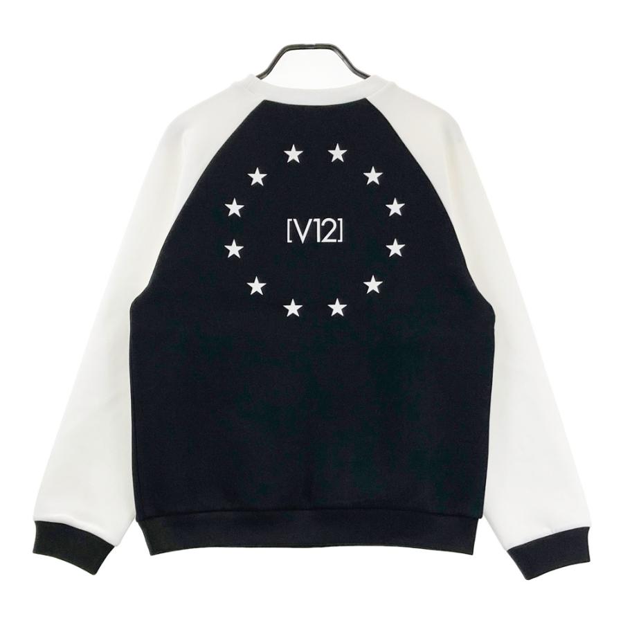 【新品】V TWELVE メンズ　トレーナー　定価26400円 V12 ヴィトゥエルヴ 2024年モデル スウェットトレーナー ブラック系 M