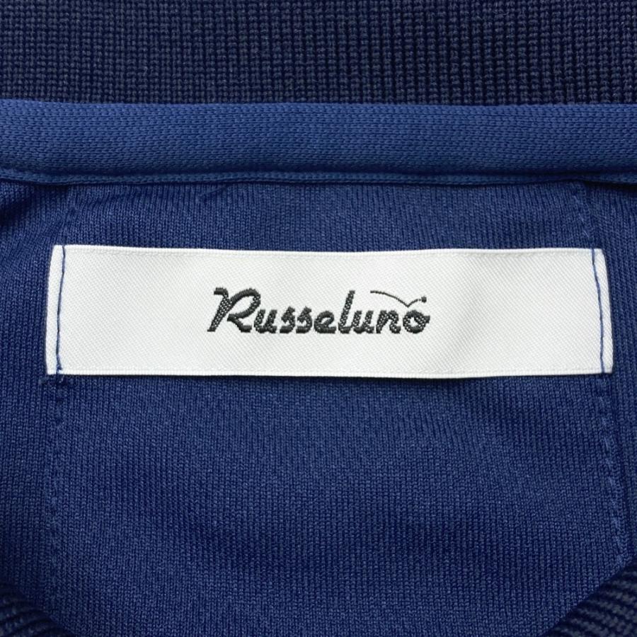 RUSSELUNO ラッセルノ ハーフジップ 半袖ポロシャツ ネイビー系 5