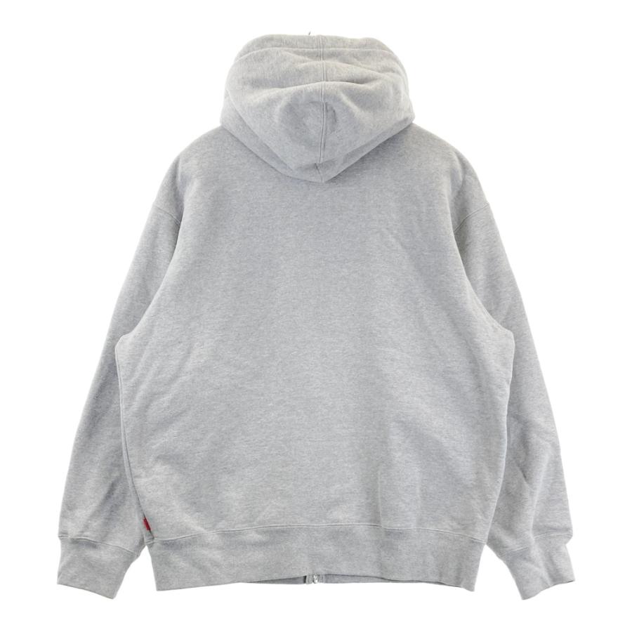 SUPREME シュプリーム ジップパーカー small box zip up hooded グレー