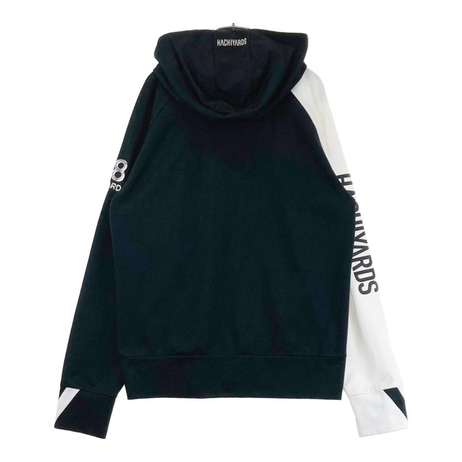 8YARDS ハチヤーズ フード付 ジップジャケット ブラック系 XL ゴルフ