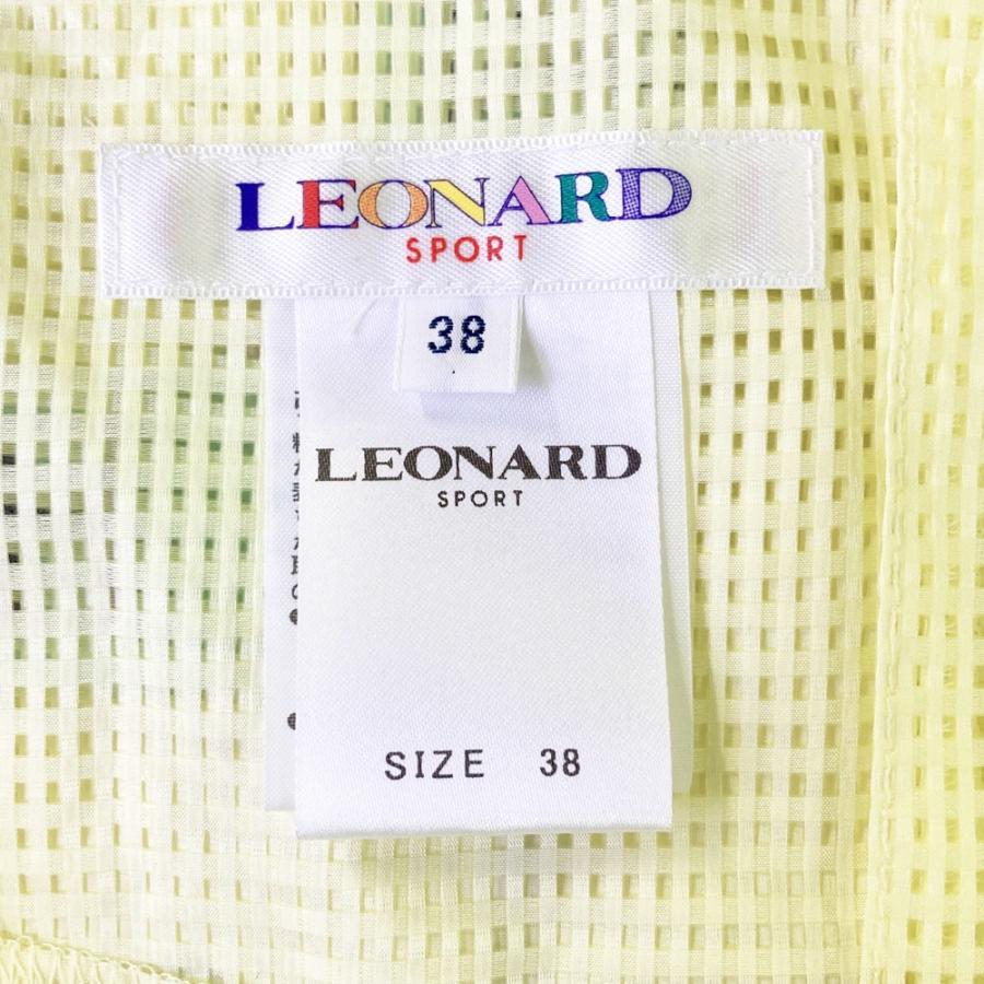 LEONARD SPORT レオナール スポーツ メッシュ ロングジップベスト 総柄