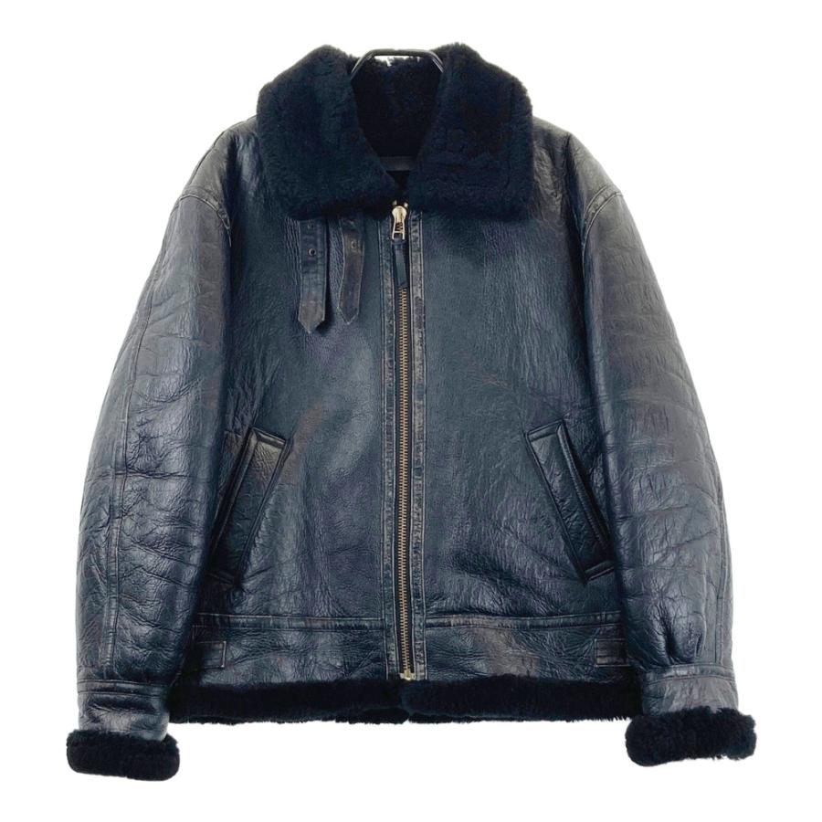MORGAN PRODUCTIONS モーガン B-3ムートンフライトジャケット MORGAN モルガン ムートンフライトジャケット Type B-3 ブラック系 44