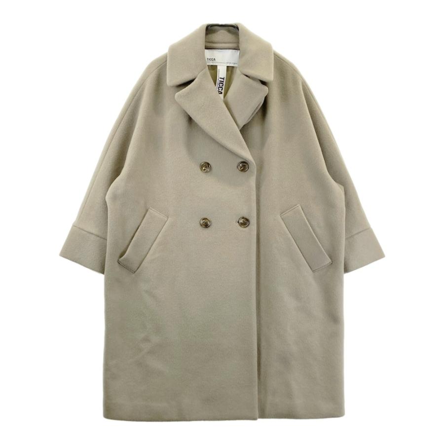TICCA ティッカ 23AW ウール テントコート Pコート ベージュ系 F