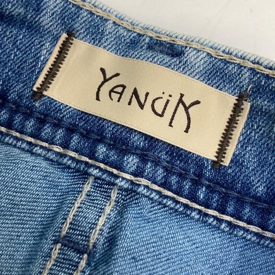 YANUK ヤヌーク JOAN ルーズストレート デニムパンツ ブルー系 24