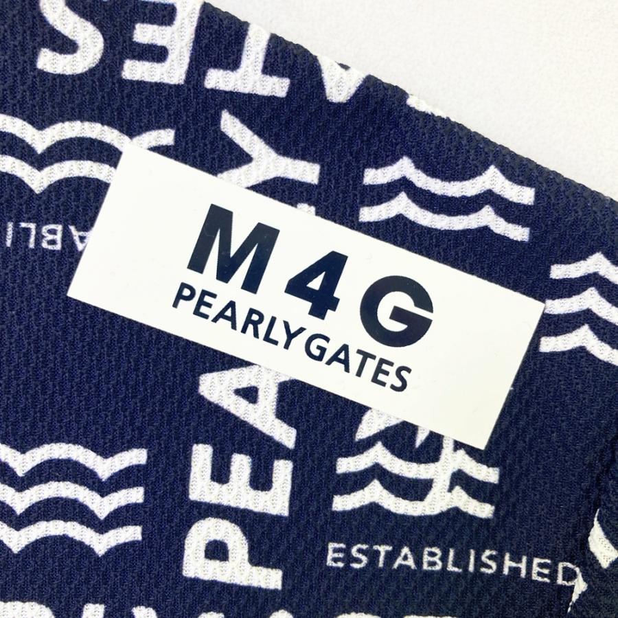 PEARLY GATES（パーリーゲイツ） モックネック 半袖Tシャツ ロゴ 総柄