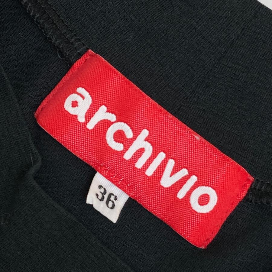 archivio（アルチビオ） ハイネック ノースリーブシャツ ブラック系 36