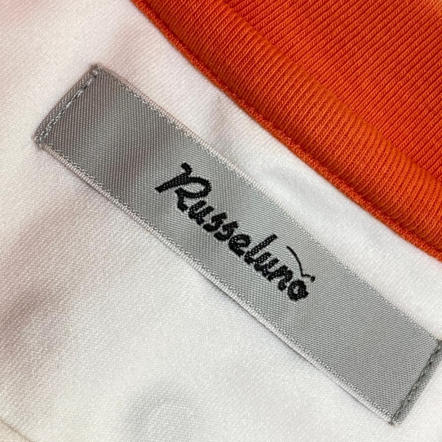 RUSSELUNO GOLF Tシャツ サイズ4 美品 RUSSELUNO ラッセルノ 半袖Tシャツ ルチャ ホワイト系 4 ゴルフウェア