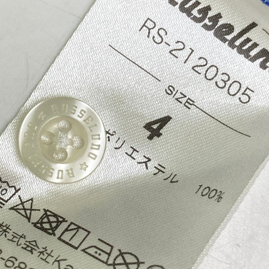 RUSSELUNO ラッセルノ 半袖シャツ メッシュ ブルー系 4 ゴルフウェア
