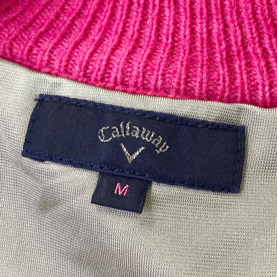 Callaway（キャロウェイ） 裏地付 ニット ジップジャケット アーガイル