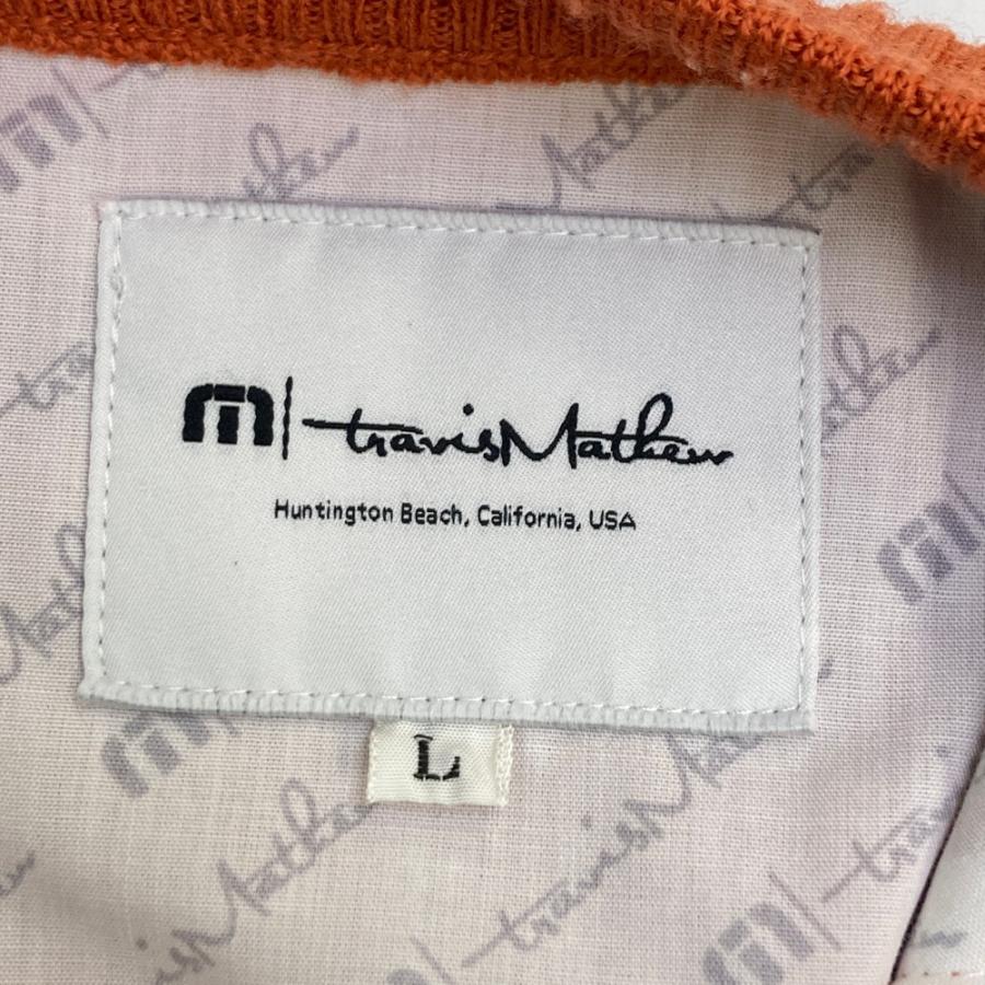 TRAVIS MATHEW トラビスマシュー ニットセーター オレンジ系 L ゴルフ