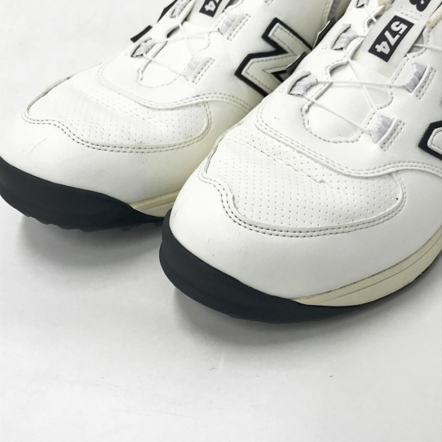 未使用 27.5cm 2E ニューバランスゴルフシューズUGBS574Hホワイト NEW BALANCE GOLF ニューバランス UGBS574H ゴルフシューズ スパイク