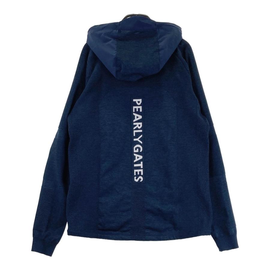 サイズ：4 PEARLY GATES パーリーゲイツ ; 切替 ジップパーカー ジャケット  ネイビー系 [240101683646] ゴルフウェア メンズ ストスト PEARLY GATES（パーリーゲイツ） ; 切替 ジップパーカー ジャケット