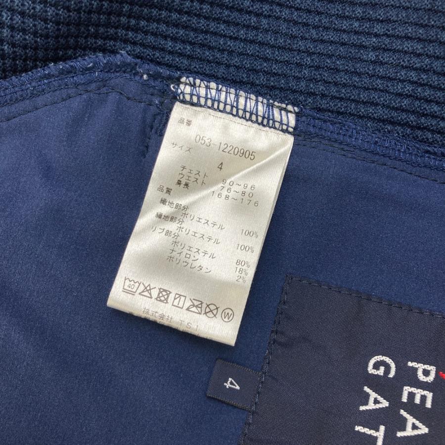 サイズ：4 PEARLY GATES パーリーゲイツ ; 切替 ジップパーカー ジャケット  ネイビー系 [240101683646] ゴルフウェア メンズ ストスト PEARLY GATES（パーリーゲイツ） ; 切替 ジップパーカー ジャケット