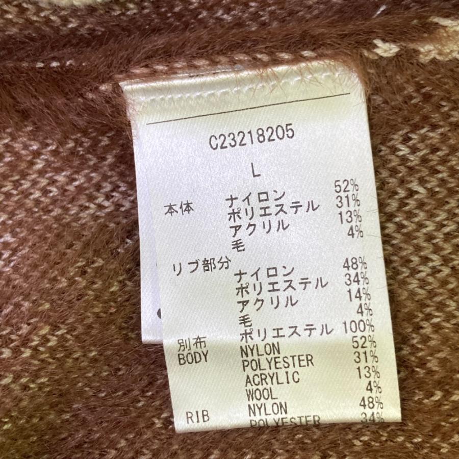 Callaway（キャロウェイ） ウール混 長袖ニットセーター チェック柄