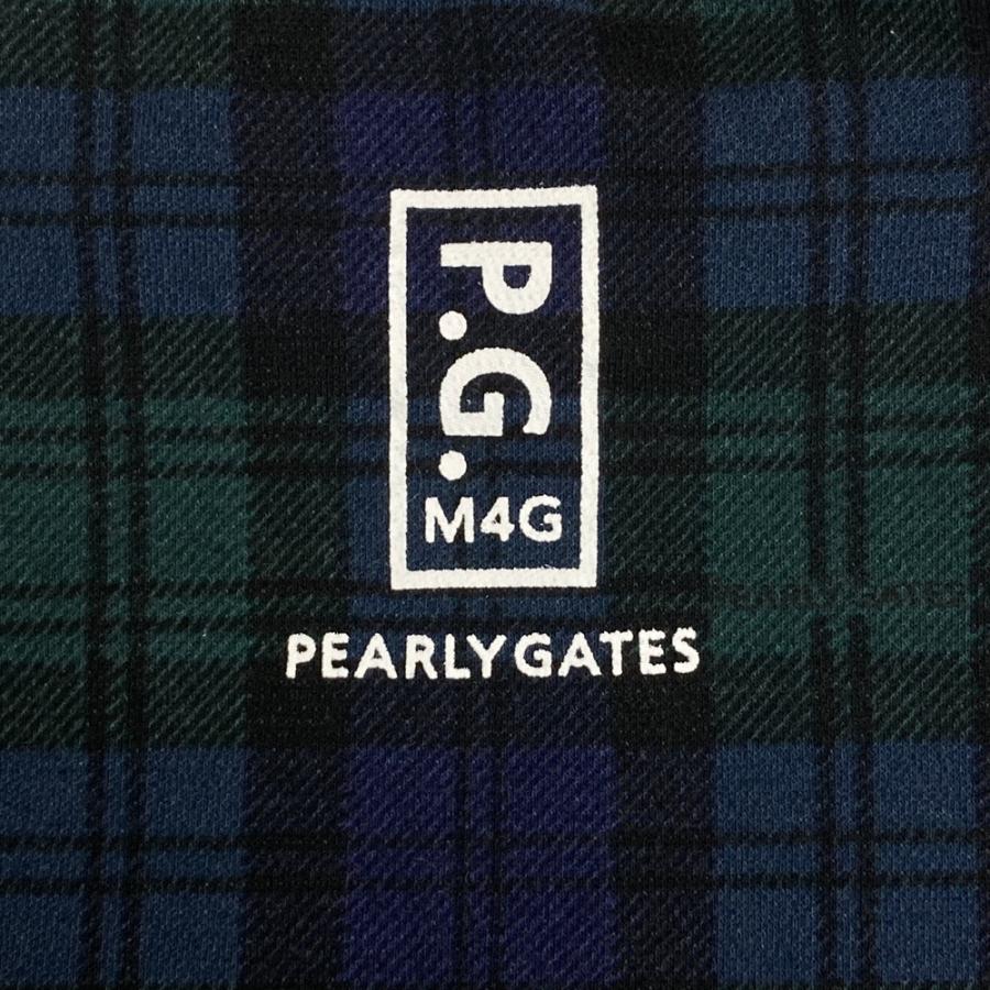 PEARLY GATES（パーリーゲイツ） ハイネック 半袖Tシャツ チェック柄