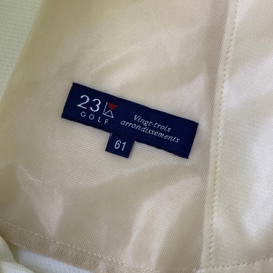 【未使用品】23区GOLF レディース ゴルフホワイトパンツ　春夏 23区GOLF ニジュウサンクゴルフ ストレッチパンツ ホワイト系 61