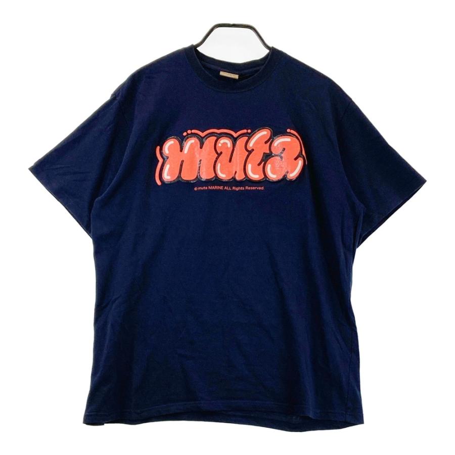 MUTA MARINE ムータマリン 半袖Tシャツ ロゴ ネイビー系 7 ゴルフ