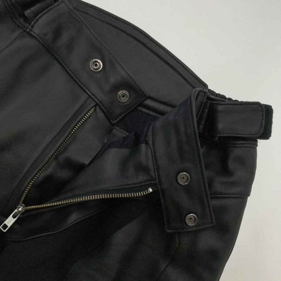 KUSHITANI レザーライディングパンツ 4L KUSHITANI クシタニ レザーライディングパンツ ブラック系 LL バイク
