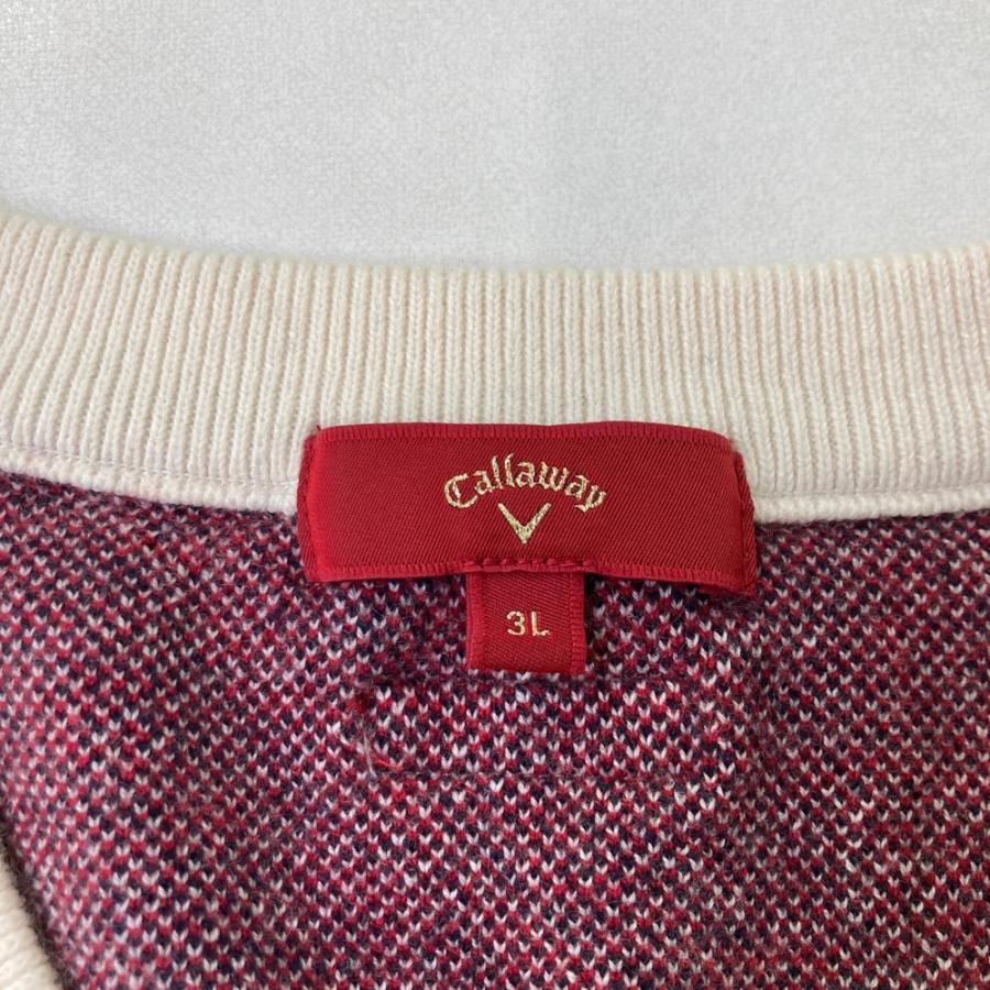 CALLAWAY キャロウェイ レッドレーベル ニットベスト ホワイト系 3L