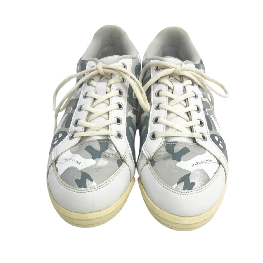 MARK&LONA マークアンドロナ 1113A026/GEL-Phy ゴルフシューズ asics スカル カモフラ柄 グレー系 26.0 [240101502072] ゴルフウェア メンズ ストスト MARK&LONA（マークアンドロナ） ×asics 1113A026 GEL-PHY スパイクレス