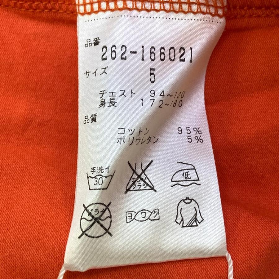 JACK BUNNY ジャックバニー モックネック長袖Tシャツ オレンジ系 5