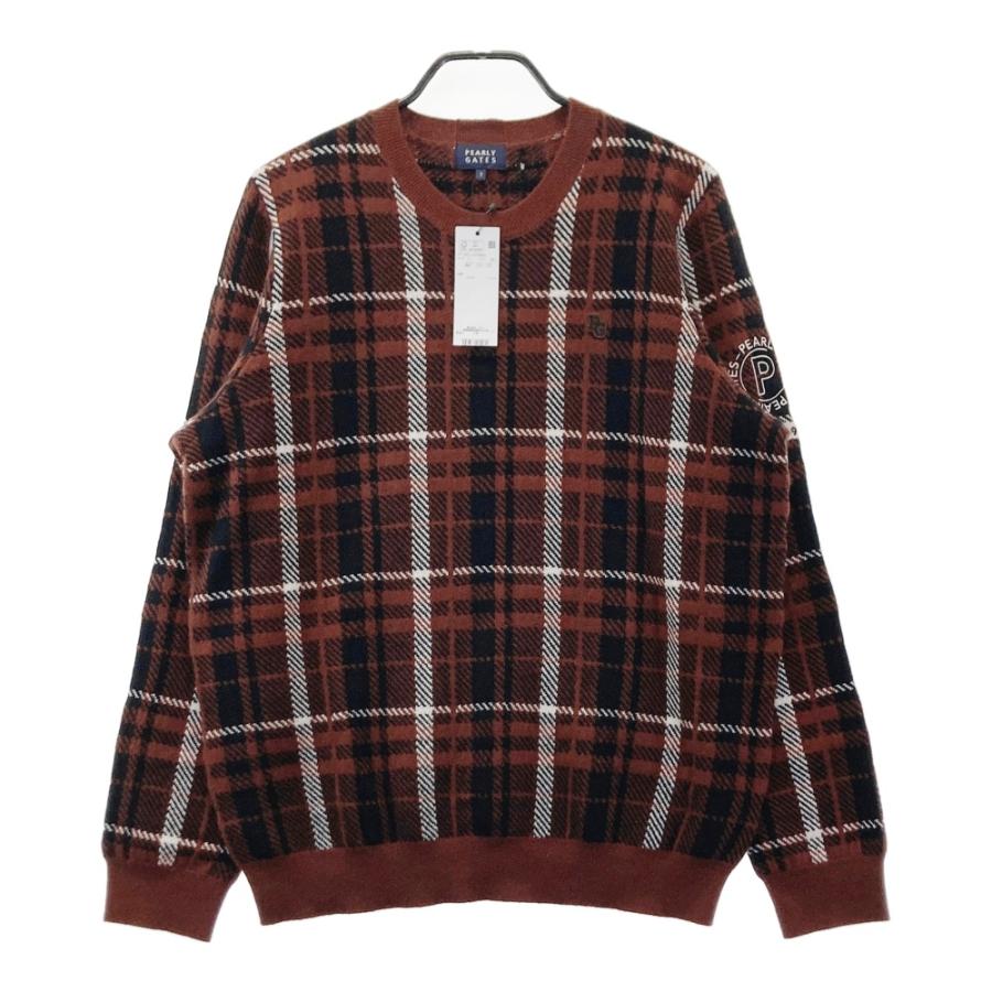 新品】PEARLY GATES パーリーゲイツ カシミヤ ニットセーター チェック