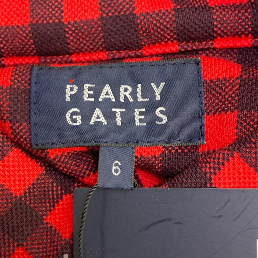 【セット売り】 PEARLYGATES パーリーゲイツ チェック柄ポロシャツ 新品】PEARLY GATES パーリーゲイツ 長袖ポロシャツ ボタンダウン