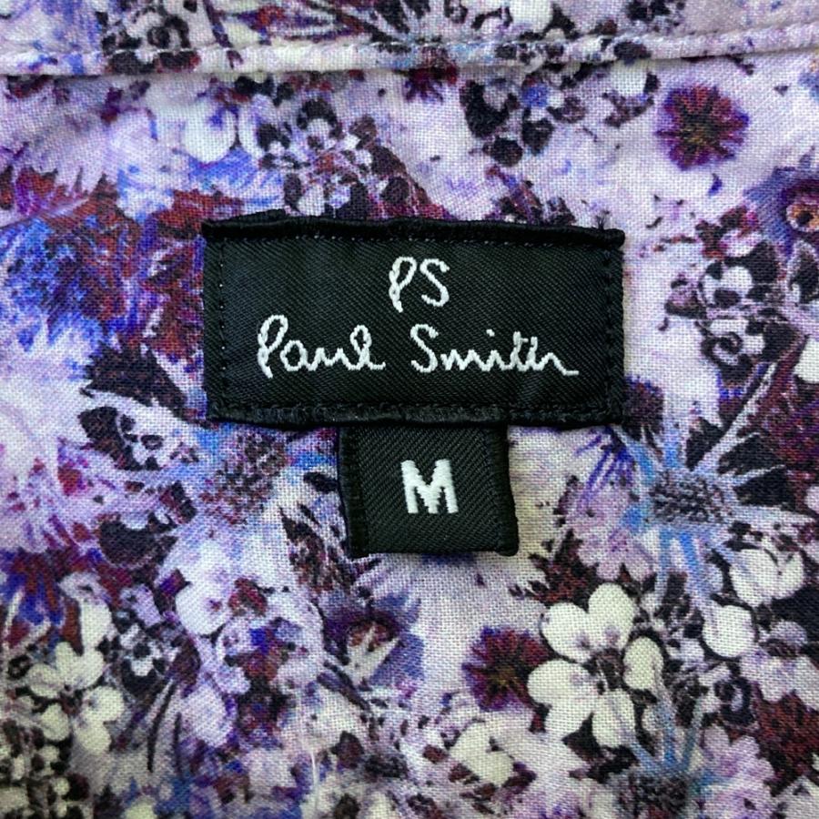 PAUL SMITH ポールスミス 半袖シャツ 花柄 パープル系 M メンズ