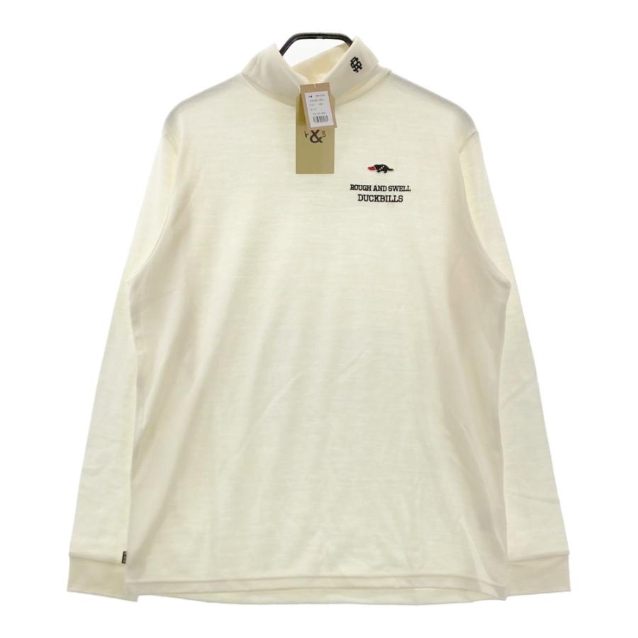 ROUGH & SWELL ラフ&スウェル 長袖タートルネック　ホワイト　XL 新品】ROUGH&SWELL ラフアンドスウェル 2024年モデル ウール