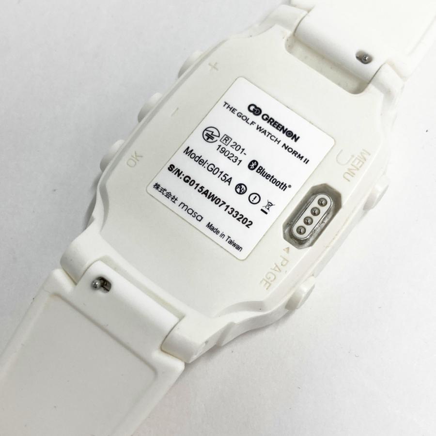 GREEN ON グリーンオン GOLF WATCH NORM2 腕時計型 GPSナビ ホワイト系
