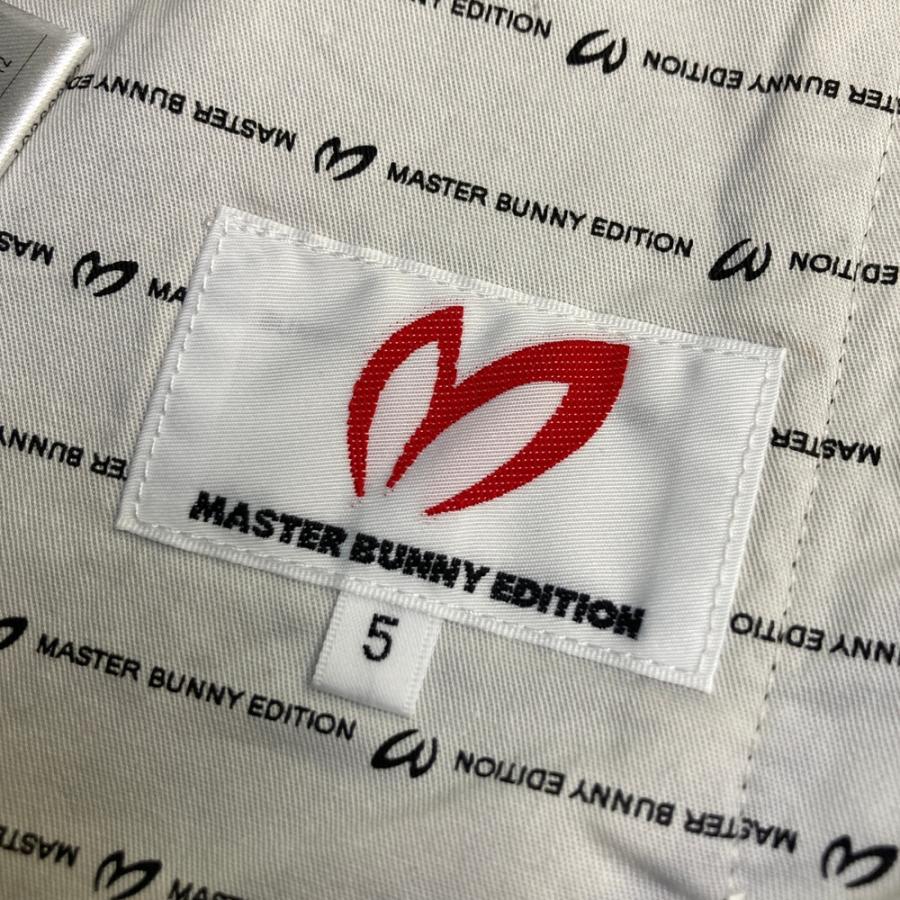 サイズ：5 MASTER BUNNY EDITION マスターバニーエディション  ストレッチパンツ 千鳥柄 ベージュ系 [240101428642] ゴルフウェア メンズ ストスト MASTER BUNNY EDITION（マスターバニーエディション） ストレッチ