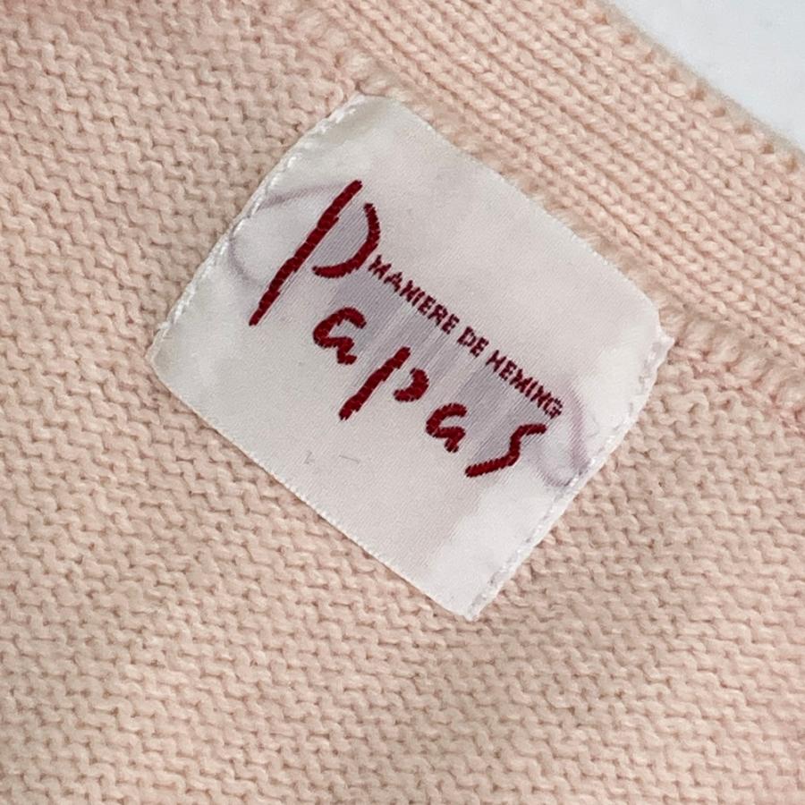 PAPAS（パパス） ニットベスト カシミヤ混 ピンク系 48/M メンズ