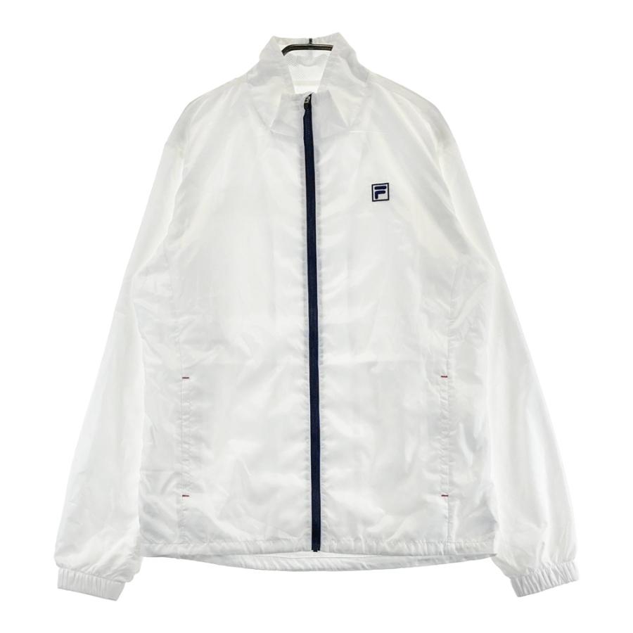 FILA GOLF フィラゴルフ 長袖 ナイロンジャケット 裏メッシュ ホワイト