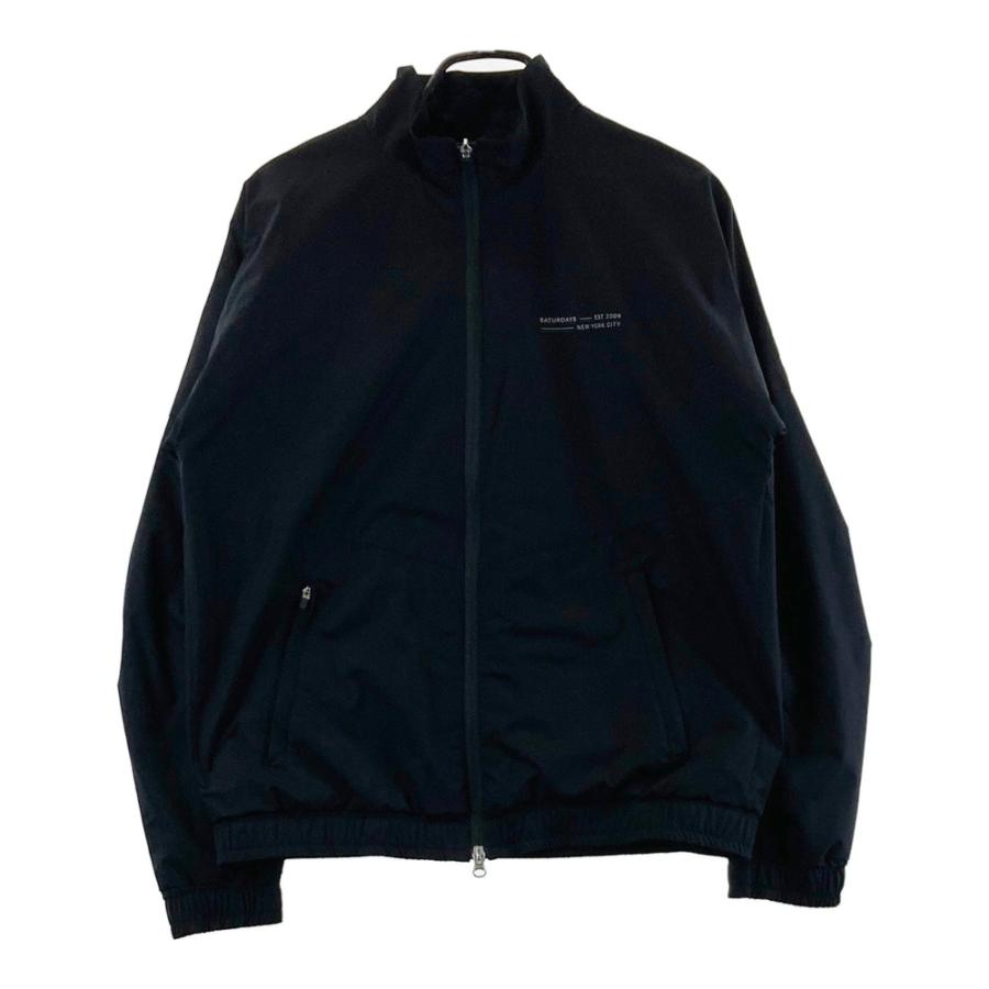 サイズ：M SATURDAYS GOLF サタデーズゴルフ BGL-62010-A 裏起毛 ナイロン ジップジャケット  ブラック系 [240101686833] ゴルフウェア メンズ ストスト SATURDAYS GOLF サタデーズゴルフ BGL-62010-A 裏起毛 ナイロン ジップ