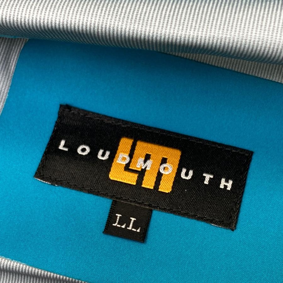 【美品】LOUD MOUTH ラウドマウス  レインジャケット パーカー  ブルー系 LL ゴルフウェア メンズ_4